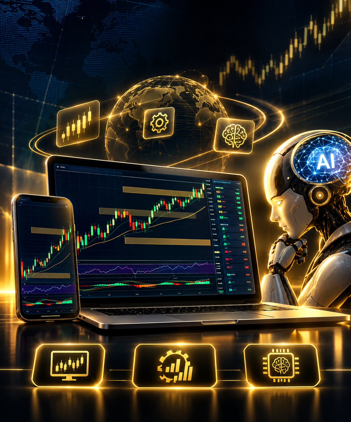 Kami hadir dengan eksekusi pasar secara real time dan juga dengan indikator andalan yang kami buat. AI metode juga kami siapkan untuk kalian.